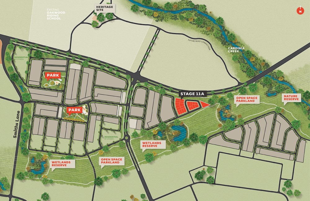 MON49299 - SMITHS PARK - Lot 1 & 2 - Masterplan (1000x650px) - D02 updated